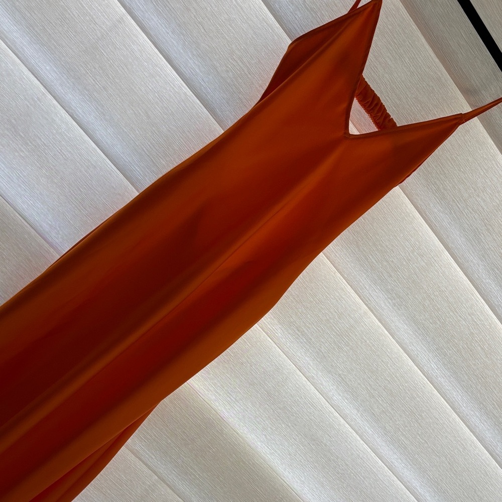 Zara Bright Orange Dress